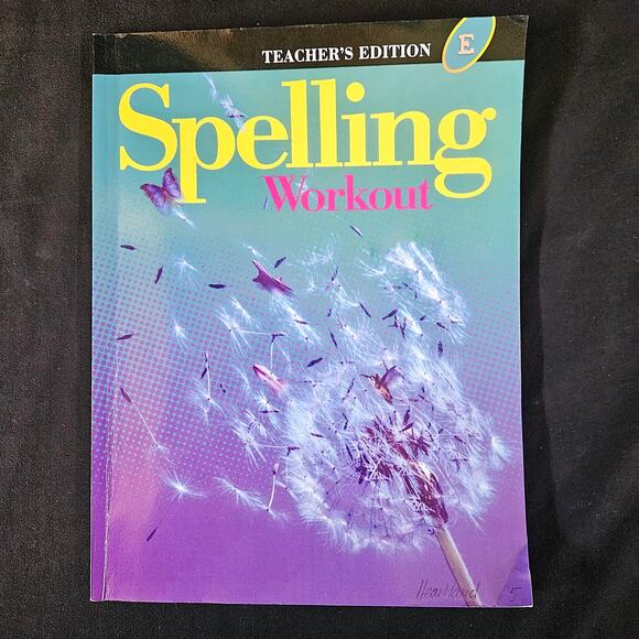 Spelling Workout Teacher's Edition E Curriculum Pearson Grade 5 Paperback - Picture 1 of 12